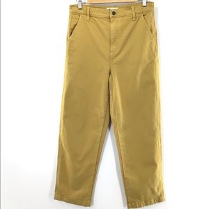 Madewell Mustard Yellow Hi Rise Boyfriend Jean 28
